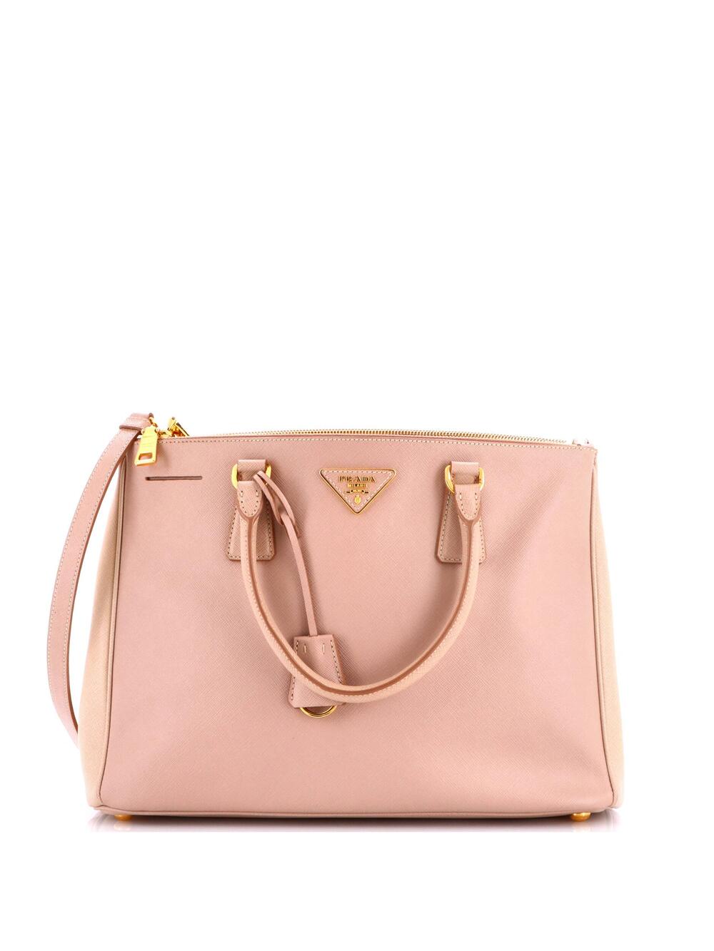 Prada Double Zip Lux Tote Saffiano #370106P13B